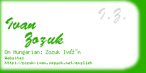 ivan zozuk business card